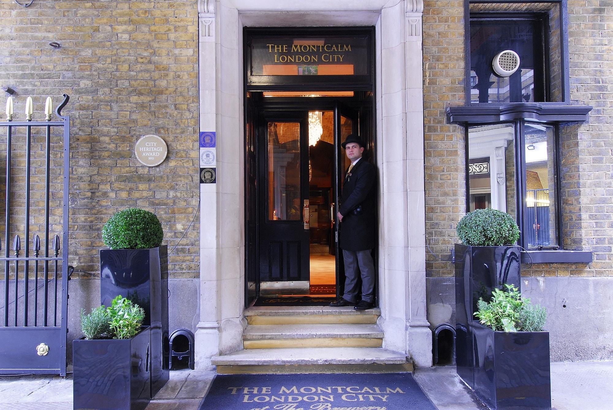 เดอะ มอนต์คาล์ม แอท บริวเวอรี ลอนดอนซิตี้ Hotel ภายนอก รูปภาพ Entrance to the Montcalm London City