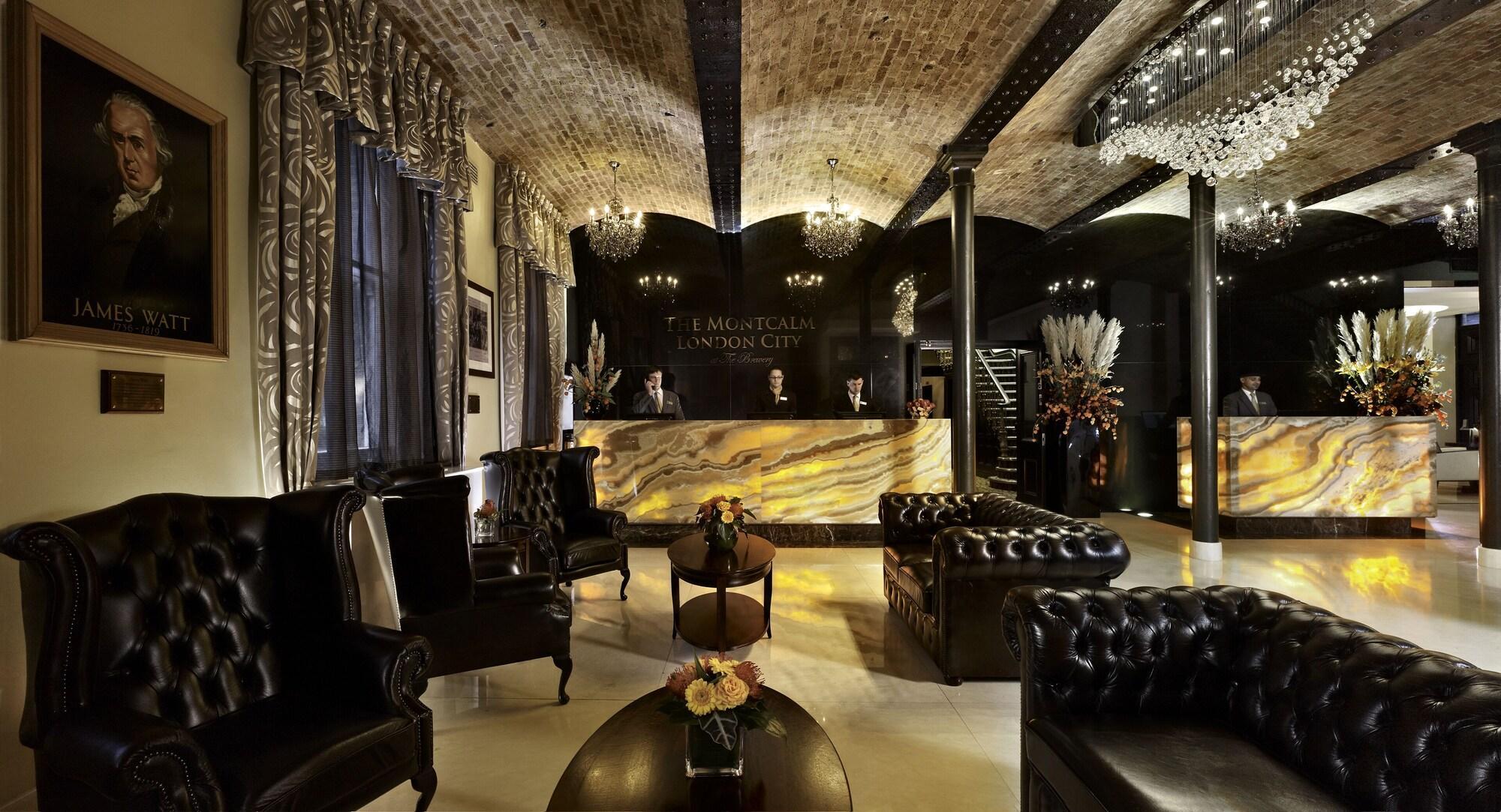 เดอะ มอนต์คาล์ม แอท บริวเวอรี ลอนดอนซิตี้ Hotel ภายนอก รูปภาพ The Hotel's lobby