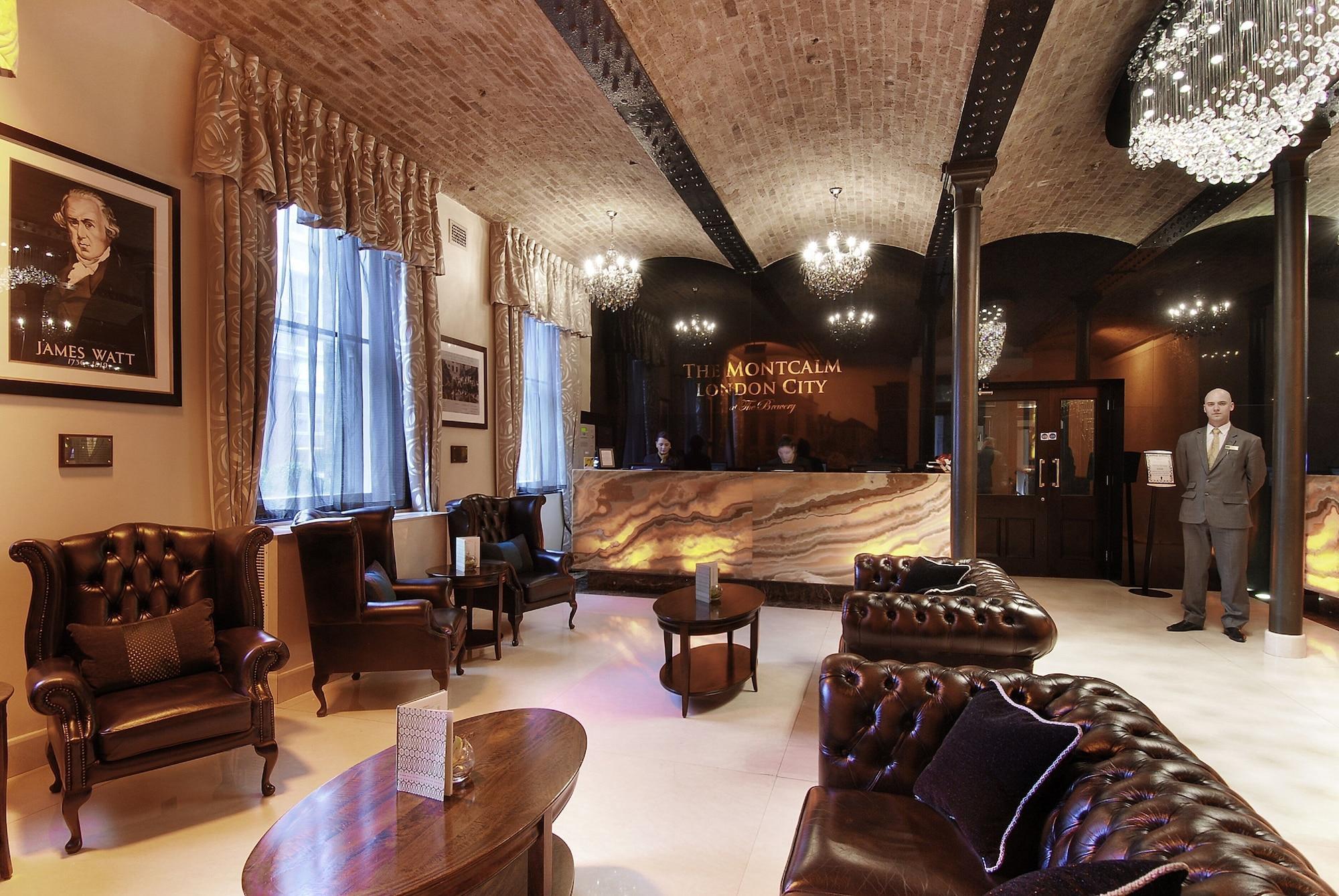 เดอะ มอนต์คาล์ม แอท บริวเวอรี ลอนดอนซิตี้ Hotel ภายนอก รูปภาพ The hotel's lobby