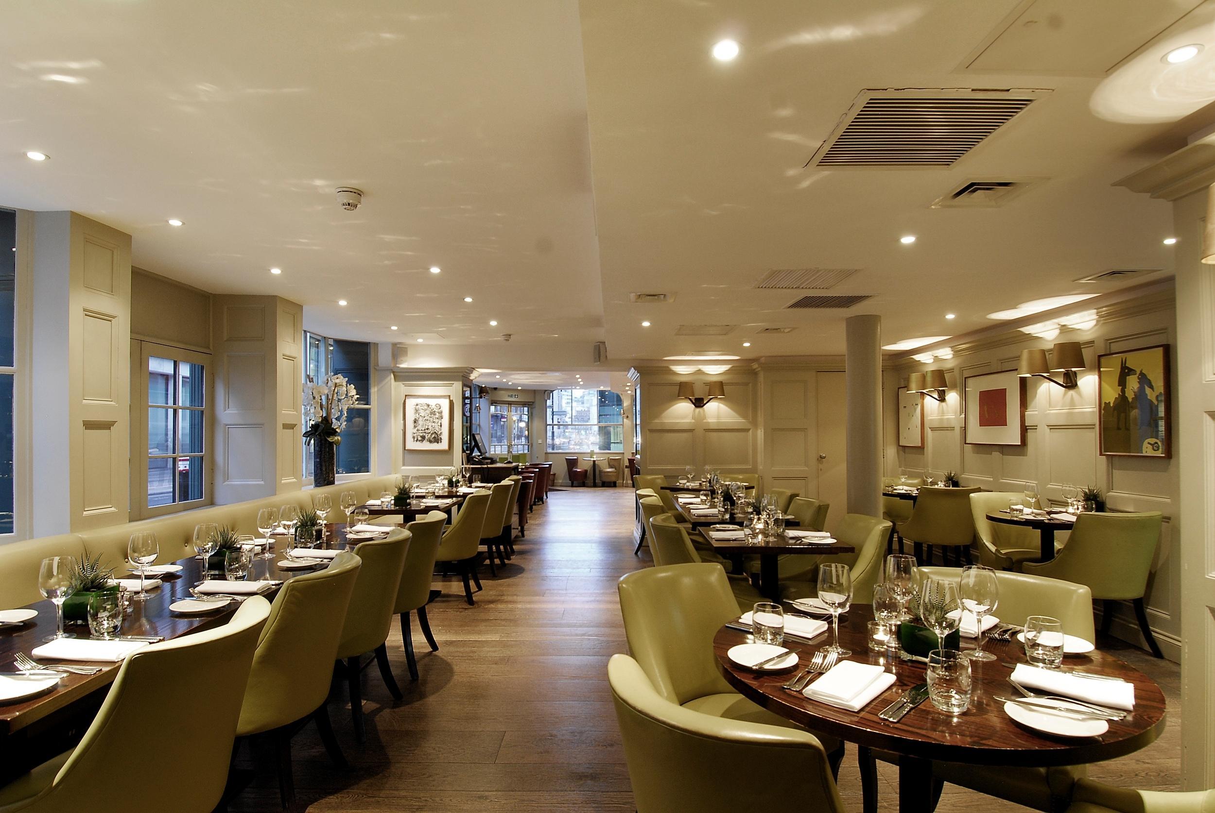 เดอะ มอนต์คาล์ม แอท บริวเวอรี ลอนดอนซิตี้ Hotel ภายนอก รูปภาพ Interior of the restaurant